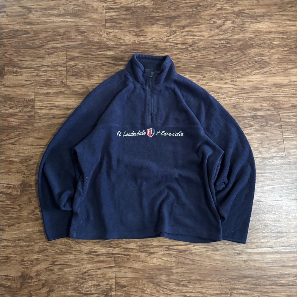 Ft. lauderdale Florida Navy Blue Fleece Pullover